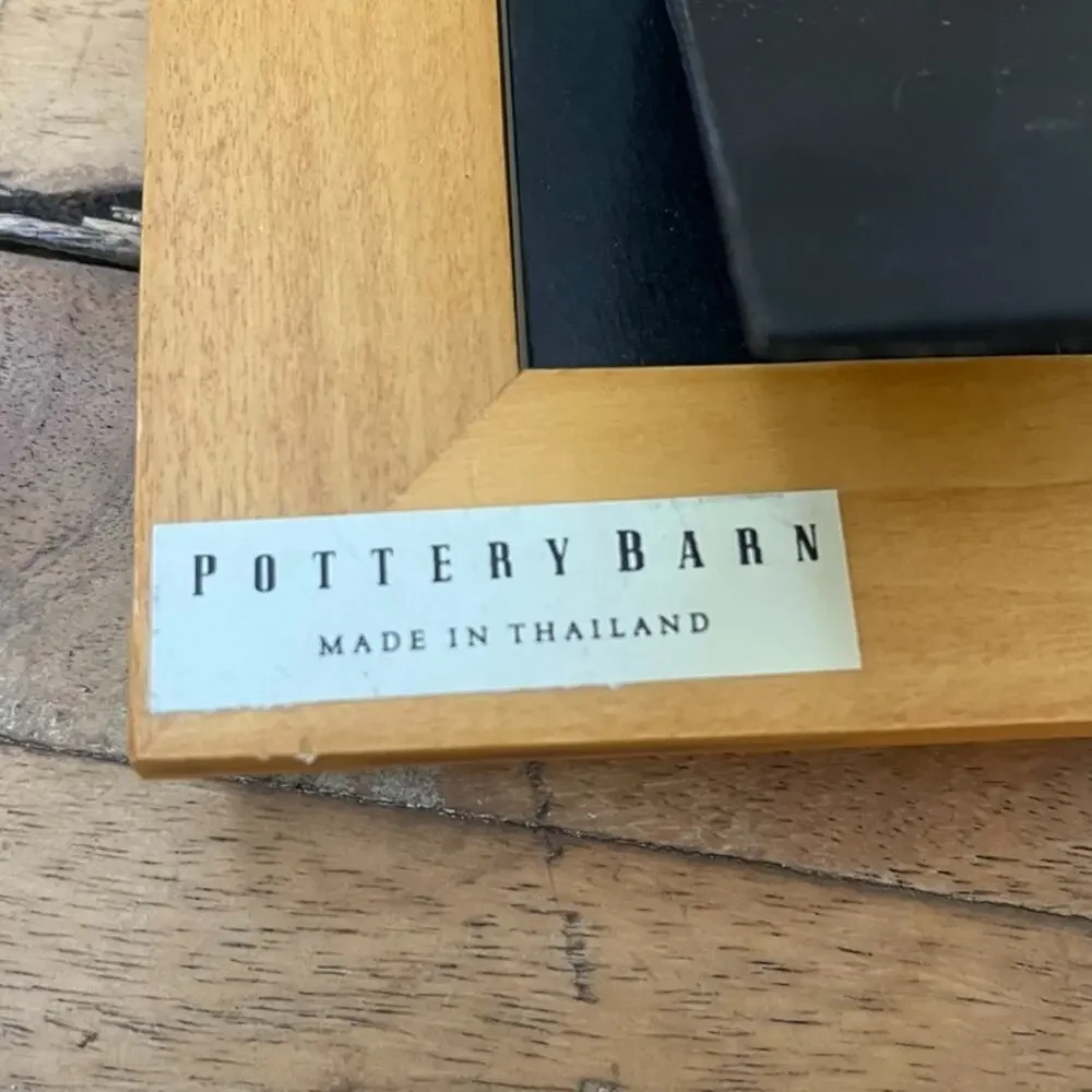 Pottery Barn Oak Wood Square Picture Frame 3in x 3in Natural Finish